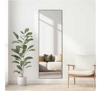 nielsen HOME Alpha Rectangular Wall Mirror - Black Oak 50x150cm - Aluminium Frame - with Hanging Set - Modern Minimalist Home Décor