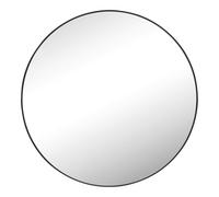 nielsen HOME Black Round Wall Mirror - 80cm Large Aluminium Frame Mirror - for Living Room, Bedroom, Hallway, Office - Modern Minimalist Wall Decor with Easy Mounting Hanger