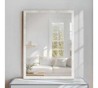 nielsen HOME Florentina Rectangular Wall Mirror White 50x70cm with Hanging Set