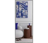 nielsen HOME Star Rectangular Aluminium Wall Mirror Brushed Grey 70x170cm, Full Length with Hanging Set