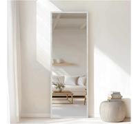 nielsen HOME Star Rectangular Wall Mirror - Brushed Frosted Silver 50x150cm - Aluminium Frame - with Hanging Set - Modern Minimalist Home Décor