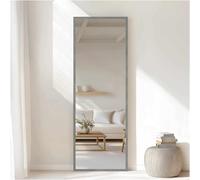 nielsen HOME Star Rectangular Wall Mirror - Brushed Grey 50x150cm - Aluminium Frame - with Hanging Set - Modern Minimalist Home Décor