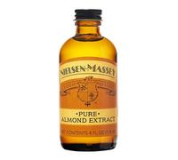 Nielsen-Massey Almond Extract 118 ml, bitter almond extract for baking and cooking, high-quality almond flavouring with alcohol, ideal for cakes, batters, fillings, desserts, no artificial flavours