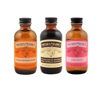 Nielsen-Massey Orange Blossom, Pure Vanilla Extract & Rose Water Bundle - 3 x 60ml, All-Natural Baking & Dessert Flavoring