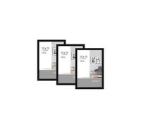 nielsen Pixel 3 Pack 10 x 15 cm (4x6") Photo Frame in Black Nielsen Black 10 x 15 cm
