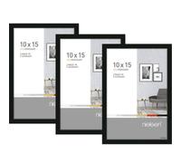 Nielsen Pixel 3 Pack,10 X 15 Cm (4X6In) Photo Frame, Frosted Black