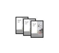 nielsen Pixel 3 Pack 13 x 18 cm (5x7") Photo Frame in Black Nielsen Black 13 x 18 cm