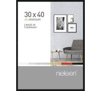 Nielsen Pixel 30 X 40 Cm Picture Frame, Frosted Black With Float Glass And Push/turn Clips