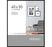 Nielsen Pixel 40 X 50 Cm Picture Frame, Frosted Black With Float Glass And Push/turn Clips