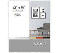 Nielsen Pixel 40 X 50 Cm Picture Frame, Glossy White With Float Glass And Push/turn Clips