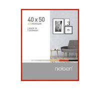 Nielsen Pixel 40 X 50 Cm Picture Frame, Tornado Red With Float Glass And Push/turn Clips