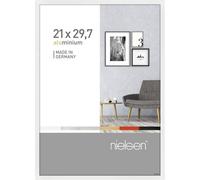 Nielsen Pixel A4 21 X 29.7 Cm Poster Frame Glossy White With Float Glass And Push/turn Clips