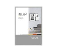 nielsen Pixel A4 Picture Frame (21x29.7cm) - Aluminium with Glass Front in Silver | Size: 21x29.7 cm Nielsen Silver 21x29.7 cm