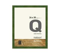 Nielsen Quadrum 24 X 30Cm Green Wooden Picture Frame With Float Glass And Push/turn Clips