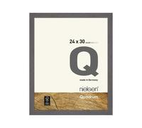 Nielsen Quadrum 24 X 30Cm Grey Wooden Picture Frame With Float Glass And Push/turn Clips
