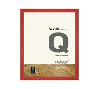 Nielsen Quadrum 24 X 30Cm Red Wooden Picture Frame With Float Glass And Push/turn Clips