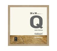 Nielsen Wooden Picture Frame Quadrum - Oak Natural, Float Glass & Push-Turn Clips - 30x30 cm