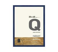 Nielsen Quadrum 30 X 40Cm Blue Wooden Picture Frame With Float Glass And Push/turn Clips