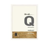 nielsen Quadrum 30 x 40cm Wooden Picture Frame With Protective Glass Front in White | Size: 30 x 40 cm Nielsen White 30 x 40 cm