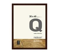 Nielsen Quadrum 30 X 40Cm Wenge Wooden Picture Frame With Float Glass And Push/turn Clips