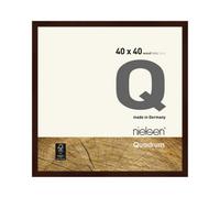 Nielsen Quadrum 40 X 40Cm Wenge Wooden Picture Frame With Float Glass And Push/turn Clips