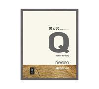 Nielsen Quadrum 40 X 50Cm Grey Wooden Picture Frame With Float Glass And Push/turn Clips