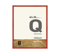 Nielsen Quadrum 40 X 50Cm Red Wooden Picture Frame With Float Glass And Push/turn Clips