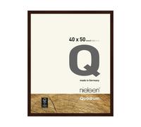 nielsen Quadrum 40 x 50cm Wooden Picture Frame With Protective Glass Front in Dark Brown | Size: 40 x 50 cm Nielsen Dark Brown 40 x 50 cm