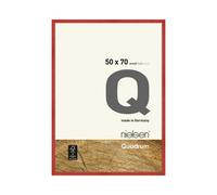 Nielsen Quadrum 50 X 70Cm Red Wooden Picture Frame With Float Glass And Push/turn Clips