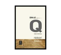 Nielsen Quadrum A2 Black Wooden Picture Frame With Float Glass And Push/turn Clips