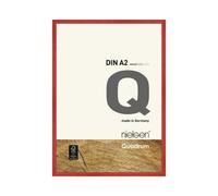 Nielsen Quadrum A2 Red Wooden Picture Frame With Float Glass And Push/turn Clips