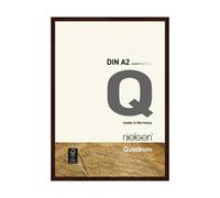 Nielsen Quadrum A2 Wenge Wooden Picture Frame With Float Glass And Push/turn Clips