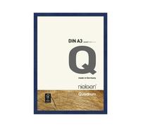 Nielsen Quadrum A3 Blue Wooden Picture Frame With Float Glass And Push/turn Clips