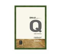 Nielsen Quadrum A3 Green Wooden Picture Frame With Float Glass And Push/turn Clips