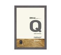 Nielsen Quadrum A4 Grey Wooden Picture Frame With Float Glass And Push/turn Clips