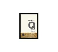 nielsen Quadrum A4 Wooden Picture Frame With Protective Glass Front in Black Nielsen Black