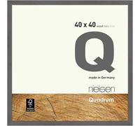 nielsen Quadrum 40 x 40cm Wooden Picture Frame With Protective Glass Front in Mid Grey | Size: 40 x 40 cm Nielsen Mid Grey 40 x 40 cm
