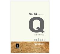 nielsen Quadrum Wooden Picture Frame - Matt White 60x80cm - with Float Glass and Easy Push-Turn Clips - for Photos and Art