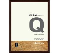 nielsen Quadrum Wooden Picture Frame - Wenge 30x40cm - with Float Glass and Easy Push-Turn Clips - for Photos and Art