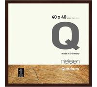 nielsen Quadrum Wooden Picture Frame Wenge 40x40cm with Float Glass and Push and Turn Clips