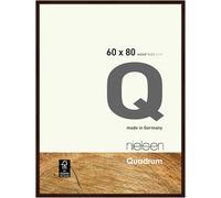 Quadrum 60 x 80cm Wooden Picture Frame With Protective Glass Front Nielsen Dark Brown One Size