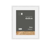 Nielsen Skava 40 X 50Cm White Wooden Picture Frame With 30X40Cm Mount