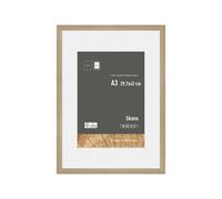 Nielsen Skava A3 Oak Wooden Picture Frame With A4 Mount, Brown