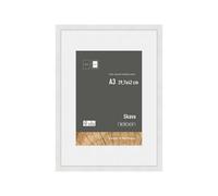 Nielsen Skava A3 White Wooden Picture Frame With A4 Mount, White