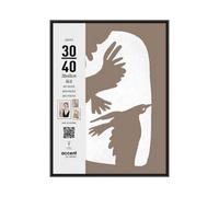 Nielsen Super 8 Black Aluminium Picture Frame 12X16 (30X40Cm) With Modern Art Print