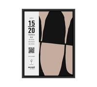 Nielsen Super 8 Black Aluminium Picture Frame 6X8 (15X20Cm) With Modern Art Print