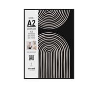 Nielsen Super 8 Black Aluminium Picture Frame A2 (42X59.4Cm) With Modern Art Print