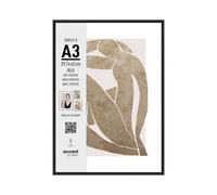 Nielsen Super 8 Black Aluminium Picture Frame A3 (29.7X42Cm) With Modern Art Print