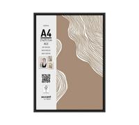 Nielsen Super 8 Black Aluminium Picture Frame A4 (21X29.7Cm) With Modern Art Print
