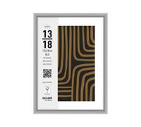 Nielsen Super 8 Silver Aluminium Picture Frame 5X7 (13X18Cm) With Modern Art Print